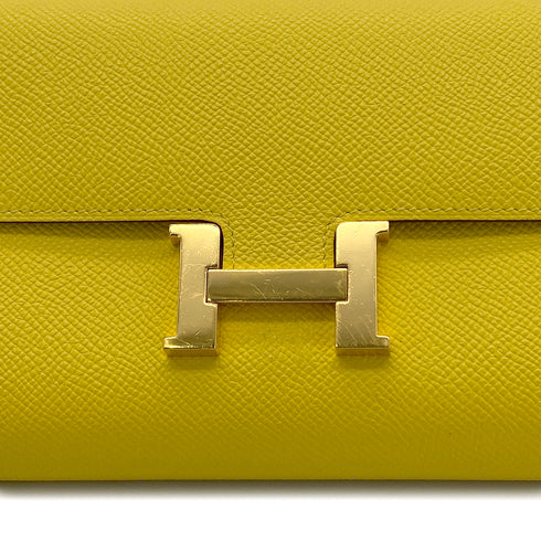 HERMES CONSTANCE LONG TO GO JAUNE DE NAPLES VEAU EPSOM SHOULDER BAG B GHW 90280494 - PURPOSE