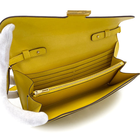 HERMES CONSTANCE LONG TO GO JAUNE DE NAPLES VEAU EPSOM SHOULDER BAG B GHW 90280494 - PURPOSE
