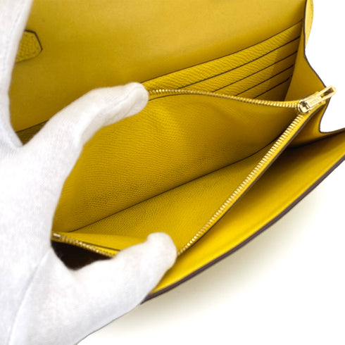 HERMES CONSTANCE LONG TO GO JAUNE DE NAPLES VEAU EPSOM SHOULDER BAG B GHW 90280494 - PURPOSE
