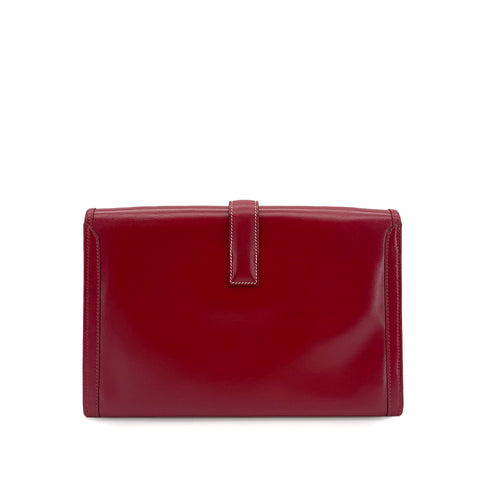 HERMES JIGE PM ROUGE VIF BOXCALF CLUTCH BAG 〇R 90280502 - PURPOSE