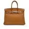 HERMES BIRKIN 35 GOLD TAURILLON CLEMENCE HAND BAG □L SHW 90280531