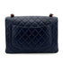 CHANEL VINTAGE MATELASSE TORTOISESHELL CHAIN SHOULDER BAG NAVY LAMB SKIN 90280642 - PURPOSE