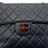 CHANEL VINTAGE MATELASSE TORTOISESHELL CHAIN SHOULDER BAG NAVY LAMB SKIN 90280642 - PURPOSE