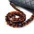 CHANEL VINTAGE MATELASSE TORTOISESHELL CHAIN SHOULDER BAG NAVY LAMB SKIN 90280642 - PURPOSE