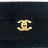 CHANEL VINTAGE CHEVRON CHAIN SHOULDER BAG BLACK VELOR 90280645 - PURPOSE
