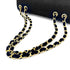 CHANEL VINTAGE CHEVRON CHAIN SHOULDER BAG BLACK VELOR 90280645 - PURPOSE