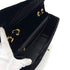 CHANEL VINTAGE CHEVRON CHAIN SHOULDER BAG BLACK VELOR 90280645 - PURPOSE