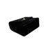 CHANEL VINTAGE DOUBLE CHAIN HAND BAG BLACK VELOUR 90280646 - PURPOSE