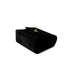 CHANEL VINTAGE DOUBLE CHAIN HAND BAG BLACK VELOUR 90280646 - PURPOSE