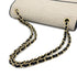 CHANEL VINTAGE MICRO QUILTED CHAIN SHOULDER BAG BEIGE BLACK CANVAS ENAMEL 90280714 - PURPOSE