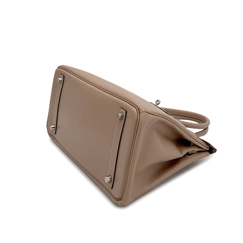 HERMES BIRKIN 30 ARGILE VEAU TADELAKT HAND BAG □Q GUILLOCHE HARDWARE 90280717 - PURPOSE