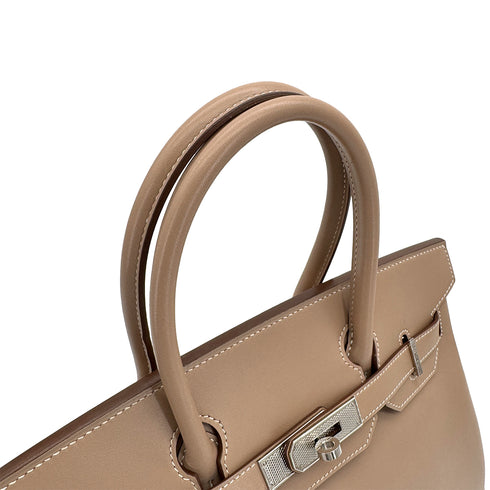 HERMES BIRKIN 30 ARGILE VEAU TADELAKT HAND BAG □Q GUILLOCHE HARDWARE 90280717 - PURPOSE