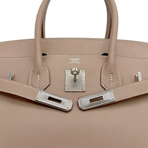HERMES BIRKIN 30 ARGILE VEAU TADELAKT HAND BAG □Q GUILLOCHE HARDWARE 90280717 - PURPOSE