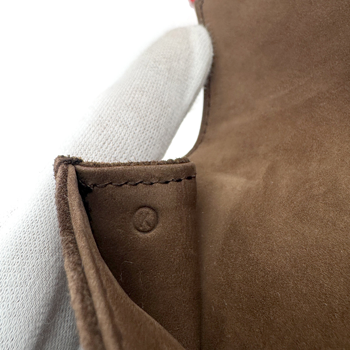 HERMES POCHETTE RIO BROWN DEBRIS CLUTCH BAG 〇K 90281204