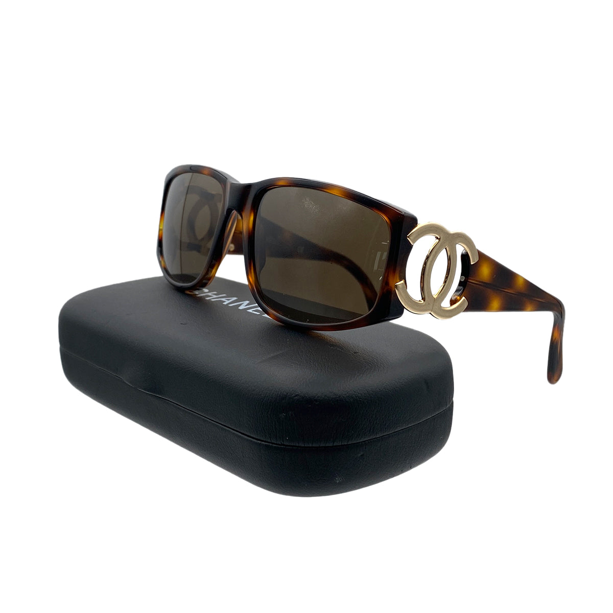 CHANEL VINTAGE SUNGLASSES COCOMARK BROWN EYEWEAR 90281215