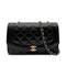 CHANEL VINTAGE DIANA MEDIUM CHAIN SHOULDER BAG BLACK LAMB SKIN 90281240 - PURPOSE