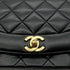 CHANEL VINTAGE DIANA MEDIUM CHAIN SHOULDER BAG BLACK LAMB SKIN 90281240 - PURPOSE