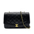 CHANEL VINTAGE DIANA MEDIUM CHAIN SHOULDER BAG BLACK LAMB SKIN 90281258 - PURPOSE