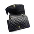 CHANEL VINTAGE DIANA MEDIUM CHAIN SHOULDER BAG BLACK LAMB SKIN 90281258 - PURPOSE