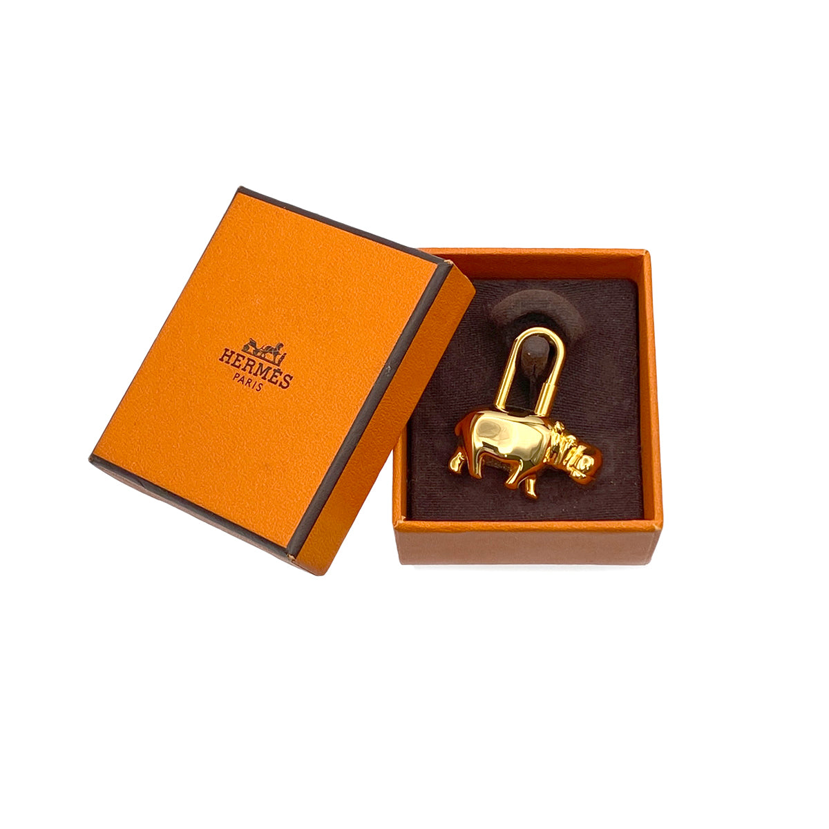 HERMES CADENA CHARM GRAND FLEUVE 2005 GOLD ACCESSORY 90281265