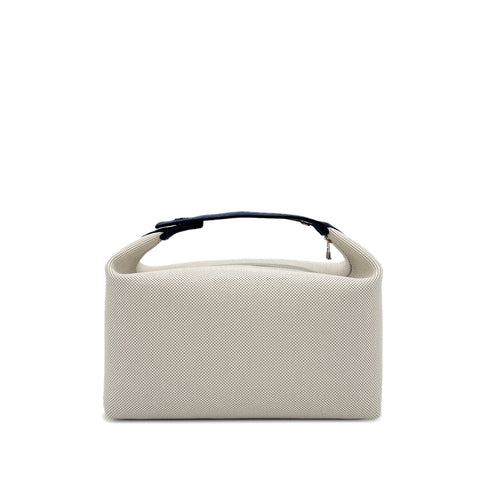 HERMES BRIDE A BRAC CABRIOLE GM GRIS PERLE TOILE H POUCH HAND BAG 90281414 - PURPOSE