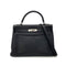 HERMES KELLY 32 RETOURNE BLACK TAURILLON CLEMENCE HAND SHOULDER BAG □O SHW 90289600 - PURPOSE