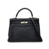 HERMES KELLY 32 RETOURNE BLACK TAURILLON CLEMENCE HAND SHOULDER BAG □O SHW 90289600 - PURPOSE