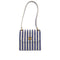 CHANEL VINTAGE STRIPED SHOULDER BAG BLUE WHITE CANVAS 90281422 - PURPOSE