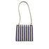 CHANEL VINTAGE STRIPED SHOULDER BAG BLUE WHITE CANVAS 90281422 - PURPOSE