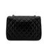 CHANEL VINTAGE MATELASSE HALF MOON CHAIN SHOULDER BAG BLACK LAMB SKIN 90281441 - PURPOSE