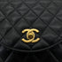 CHANEL VINTAGE MATELASSE HALF MOON CHAIN SHOULDER BAG BLACK LAMB SKIN 90281441 - PURPOSE