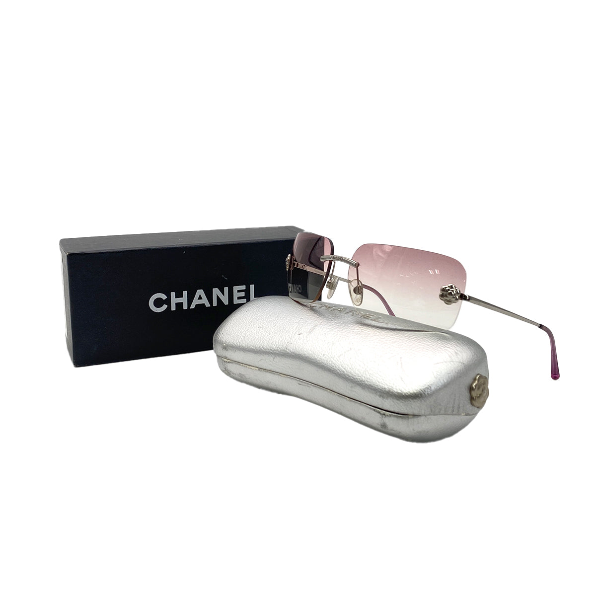 CHANEL SUNGLASSES CAMELLIA PURPLE EYEWEAR 90281544