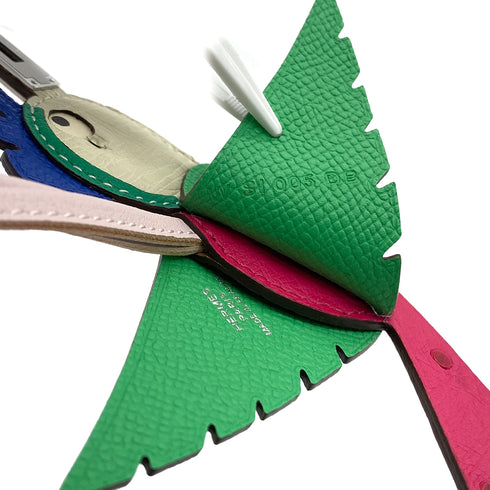 HERMES BAG CHARM BIRDY TOUCH BIRD MENTHE NATA VEAU EPSOM OSTRICH W SHW 90281549 - PURPOSE