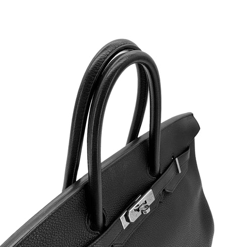 HERMES BIRKIN 35 BLACK TOGO HAND BAG □M SHW 90281820 - PURPOSE