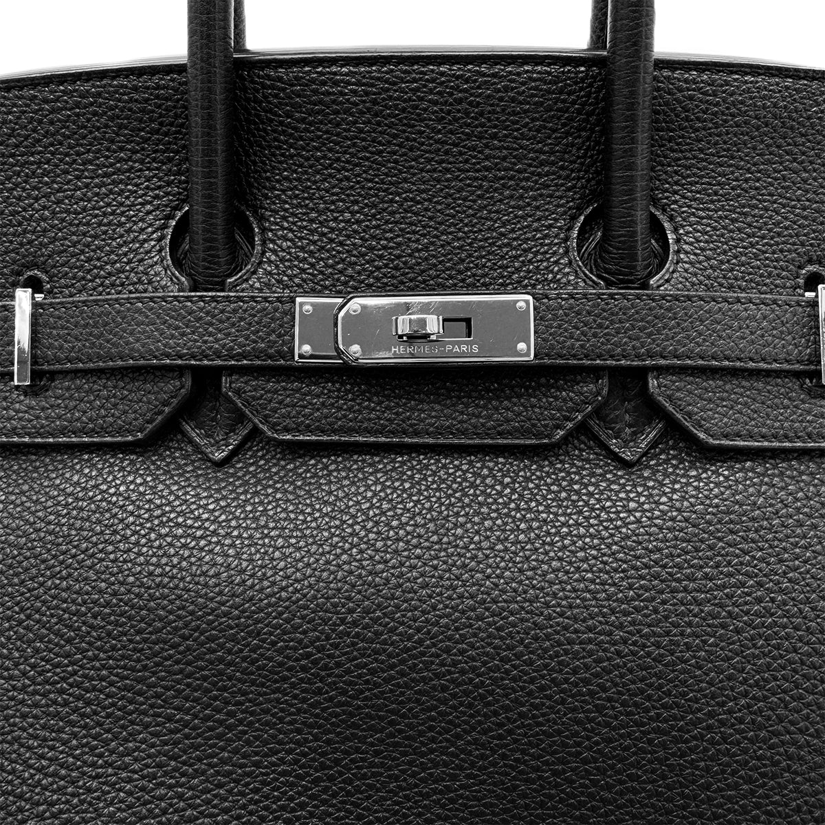 HERMES BIRKIN 35 BLACK TOGO HAND BAG □M SHW 90281820