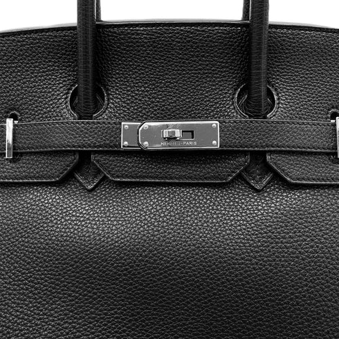 HERMES BIRKIN 35 BLACK TOGO HAND BAG □M SHW 90281820 - PURPOSE