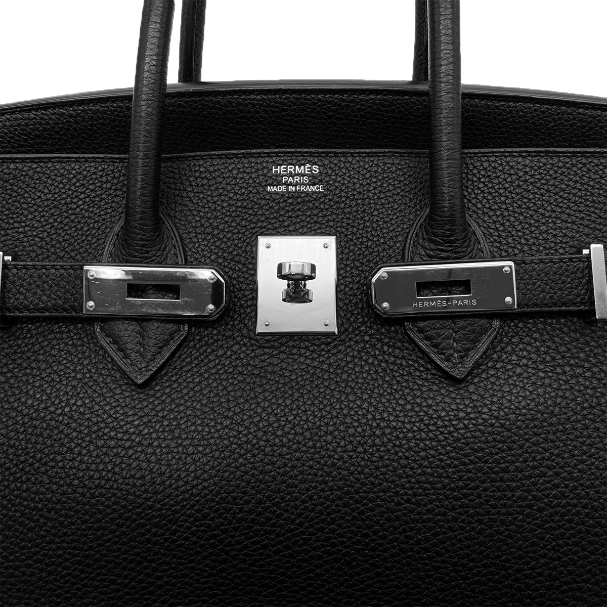 HERMES BIRKIN 35 BLACK TOGO HAND BAG □M SHW 90281820