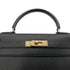 HERMES KELLY 28 SELLIER BLACK ARDENNES HAND SHOULDER BAG 〇Z GHW 90281826 - PURPOSE
