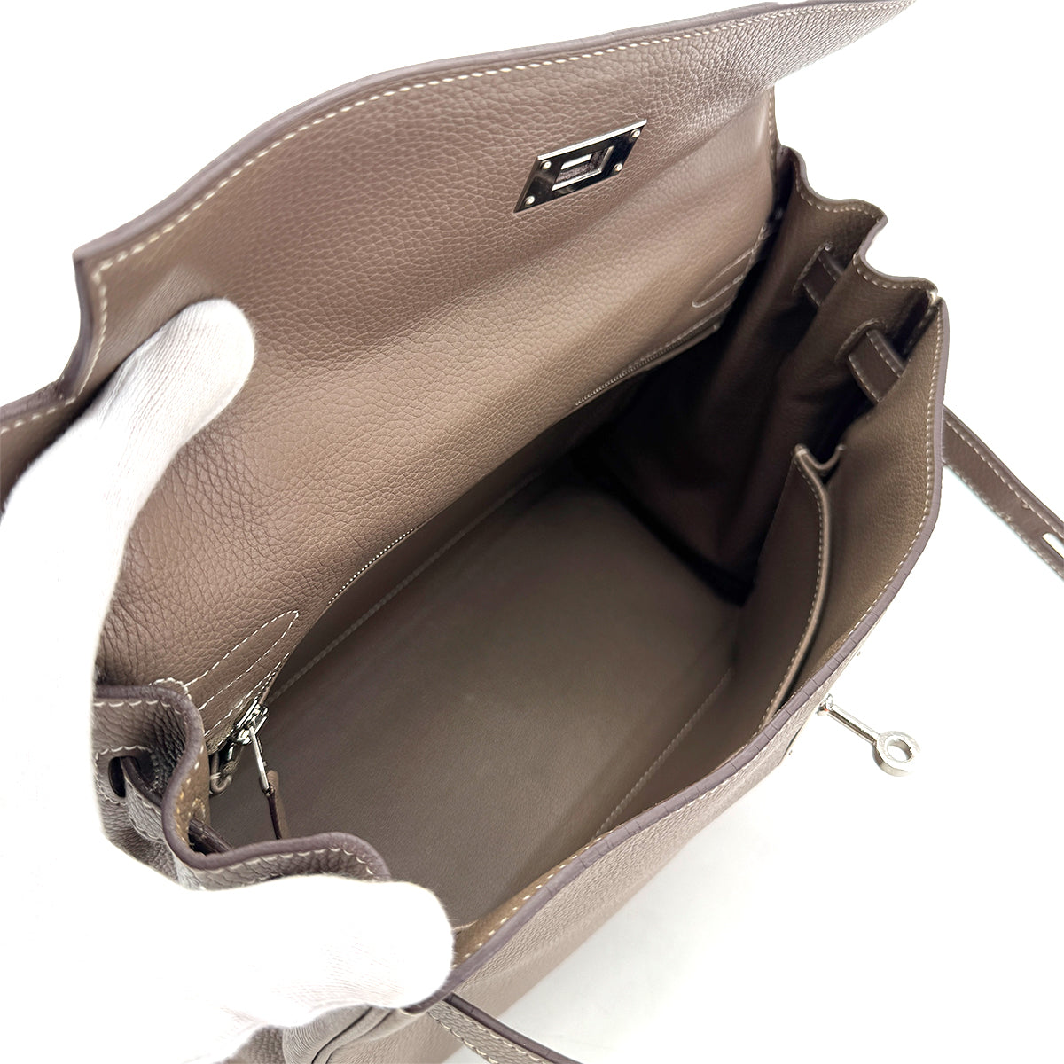 HERMES KELLY 32 RETOURNE ETOUPE TOGO HAND SHOULDER BAG □K SHW 90281830