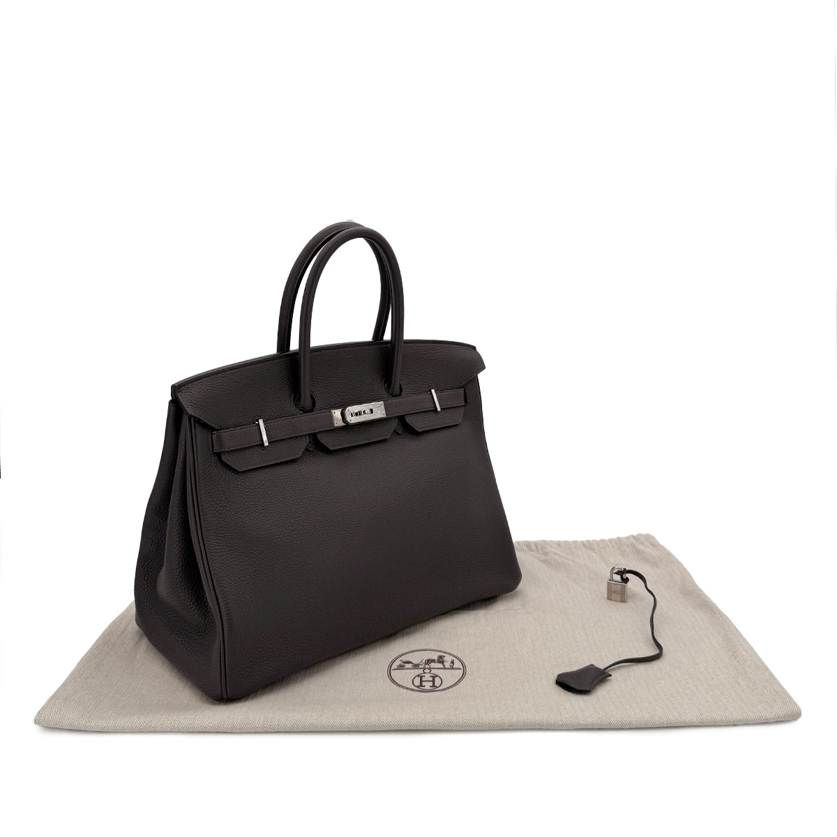 HERMES BIRKIN 35 ETAIN TOGO HAND BAG □P SHW 90281831