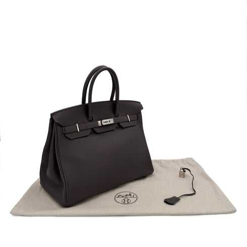 HERMES BIRKIN 35 ETAIN TOGO HAND BAG □P SHW 90281831