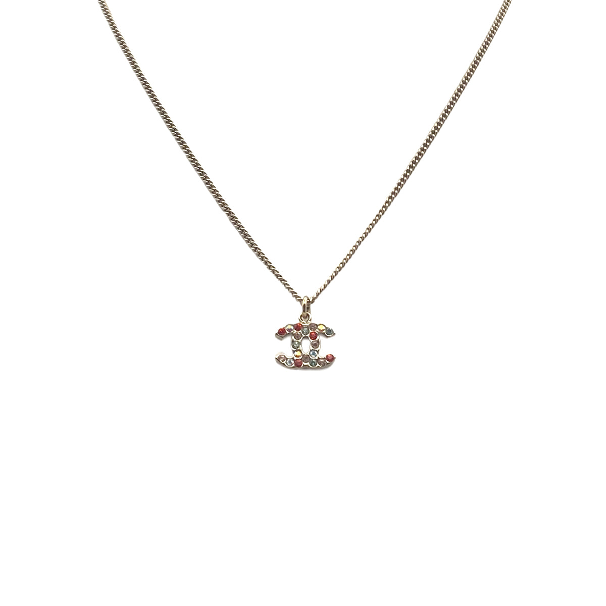 CHANEL NECKLACE COCOMARK RHINESTONE MULTICOLOR ACCESSORY 04A 90281847
