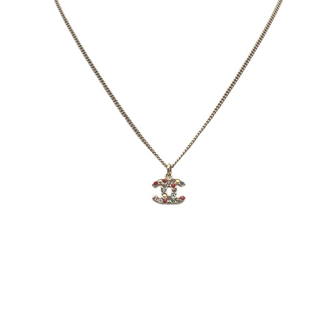 CHANEL NECKLACE COCOMARK RHINESTONE MULTICOLOR ACCESSORY 04A 90281847 - PURPOSE
