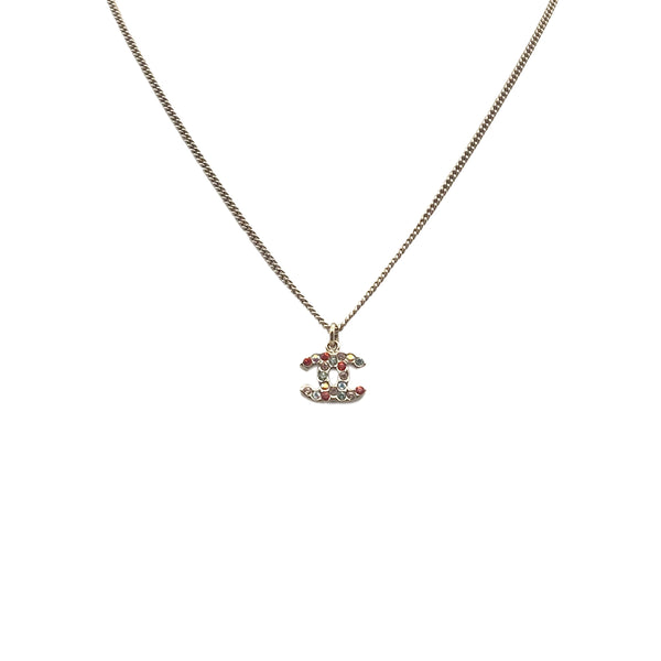 CHANEL NECKLACE COCOMARK RHINESTONE MULTICOLOR ACCESSORY 04A 90281847 - PURPOSE
