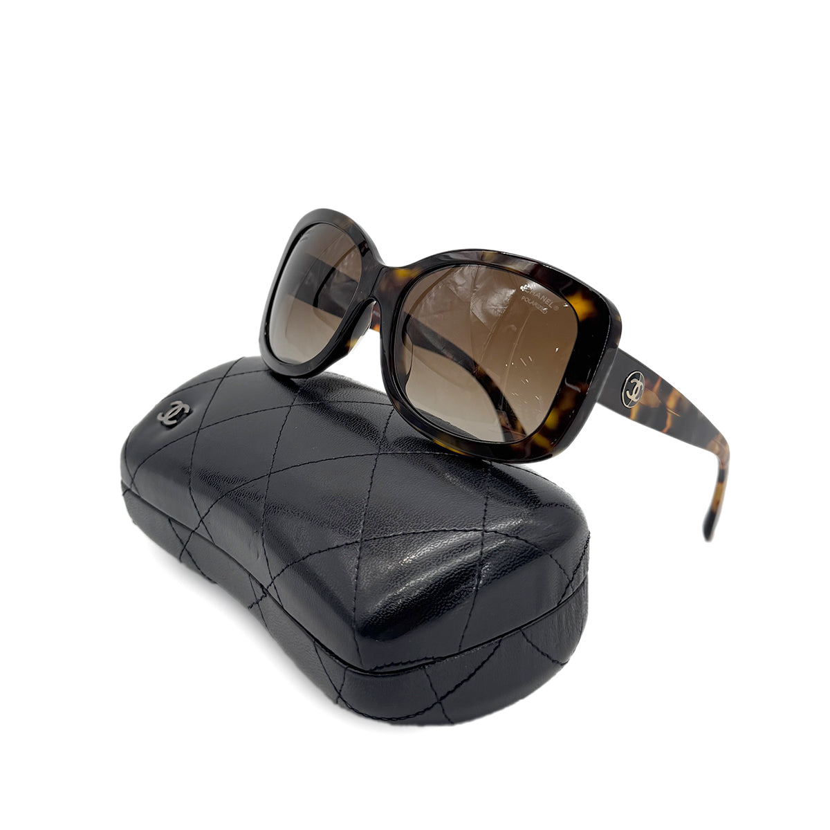 CHANEL VINTAGE SUNGLASSES COCOMARK BROWN TORTOISESHELL EYEWEAR 90281849
