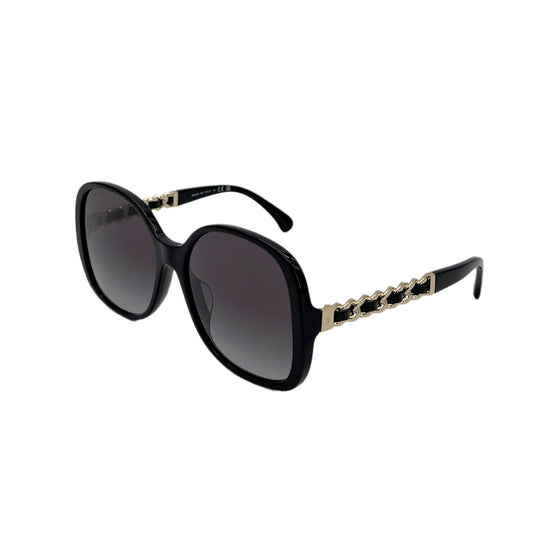 CHANEL SUNGLASSES BLACK CHAIN EYEWEAR 90281859