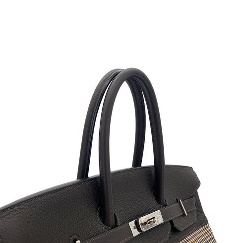 HERMES PARIS COLLECTION DEFILE LIMITED BIRKIN 35 LAINAGE EBENE TAURILLON CLEMENCE CARREAUX □K 90282053 - PURPOSE