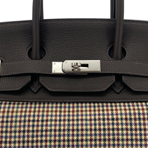 HERMES PARIS COLLECTION DEFILE LIMITED BIRKIN 35 LAINAGE EBENE TAURILLON CLEMENCE CARREAUX □K 90282053 - PURPOSE