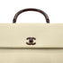 CHANEL VINTAGE WOOD HANDLE HAND BAG BEIGE CAVIAR SKIN 90282064 - PURPOSE