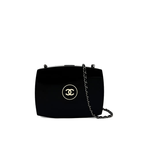 CHANEL COCOMARK MAKEUP PALETE MOTIF CHAIN SHOULDER BAG BLACK PLASTIC 90282066 - PURPOSE